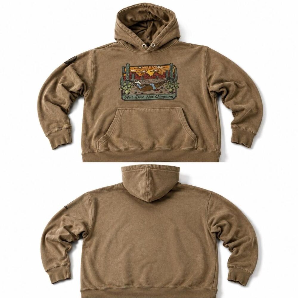 Unbranded Men's Brown and Tan Hoodie